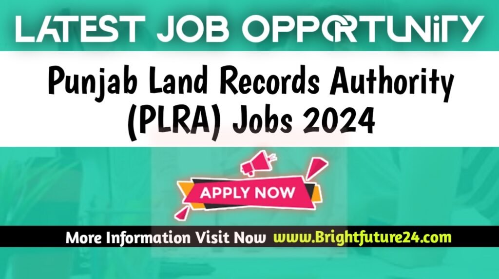 Punjab Land Records Authority PLRA Lahore Jobs 2024