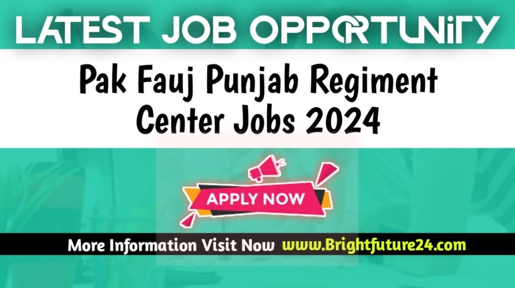 Pakistan Army Punjab Regiment Center Mardan Jobs 2024