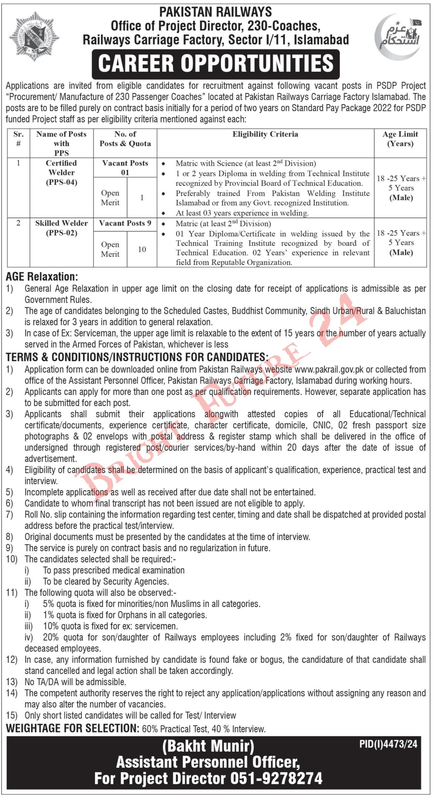 Latest Pakistan Railways Jobs 2025