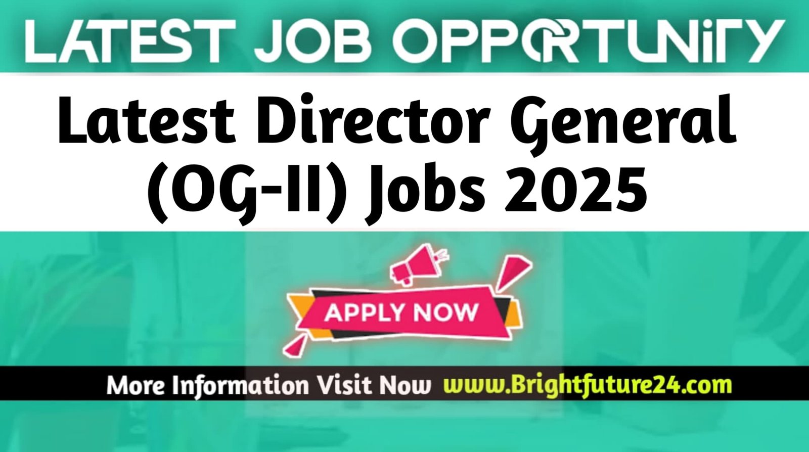 Latest Director General (OG-II) Islamabad Jobs 2025