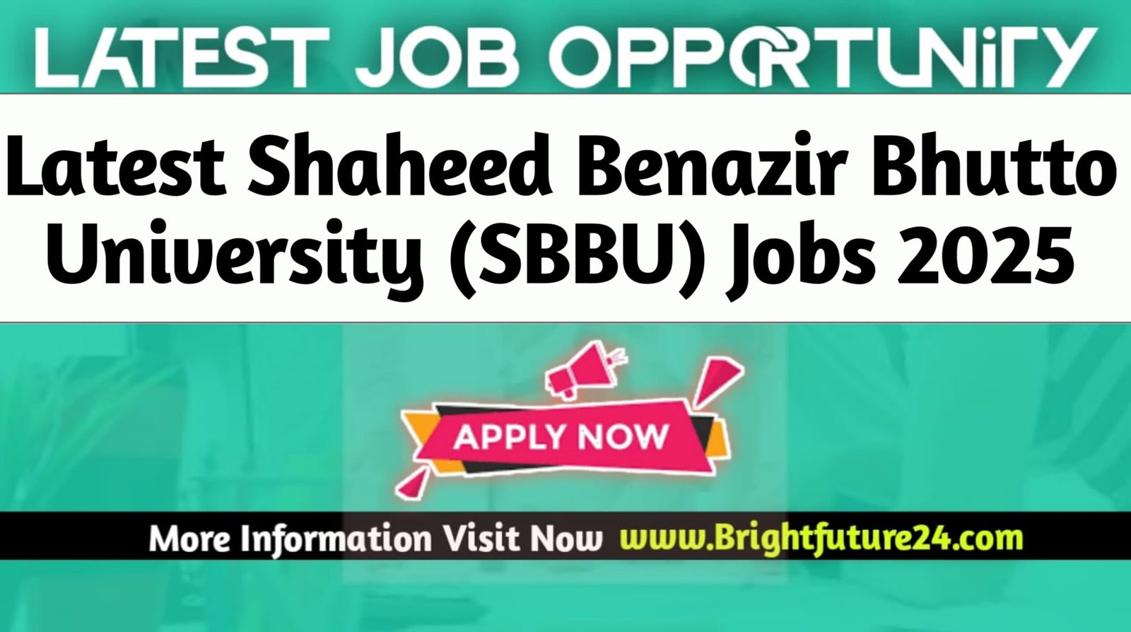 Shaheed Benazir Bhutto University (SBBU) Jobs 2025